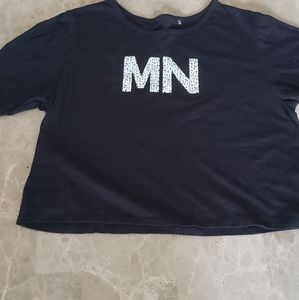 Womens muscle nation crop tee